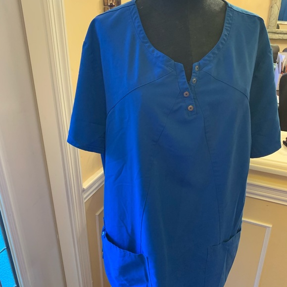 Blue scrubs Woman's 16 P! Great for nursing - Picture 3 of 7